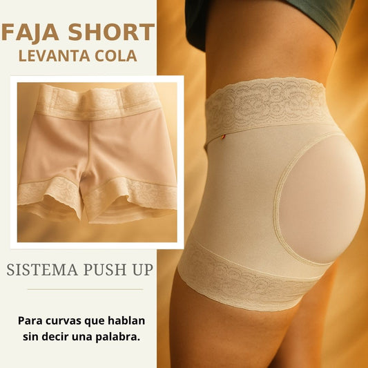 Faja Short Levanta Cola Invisible